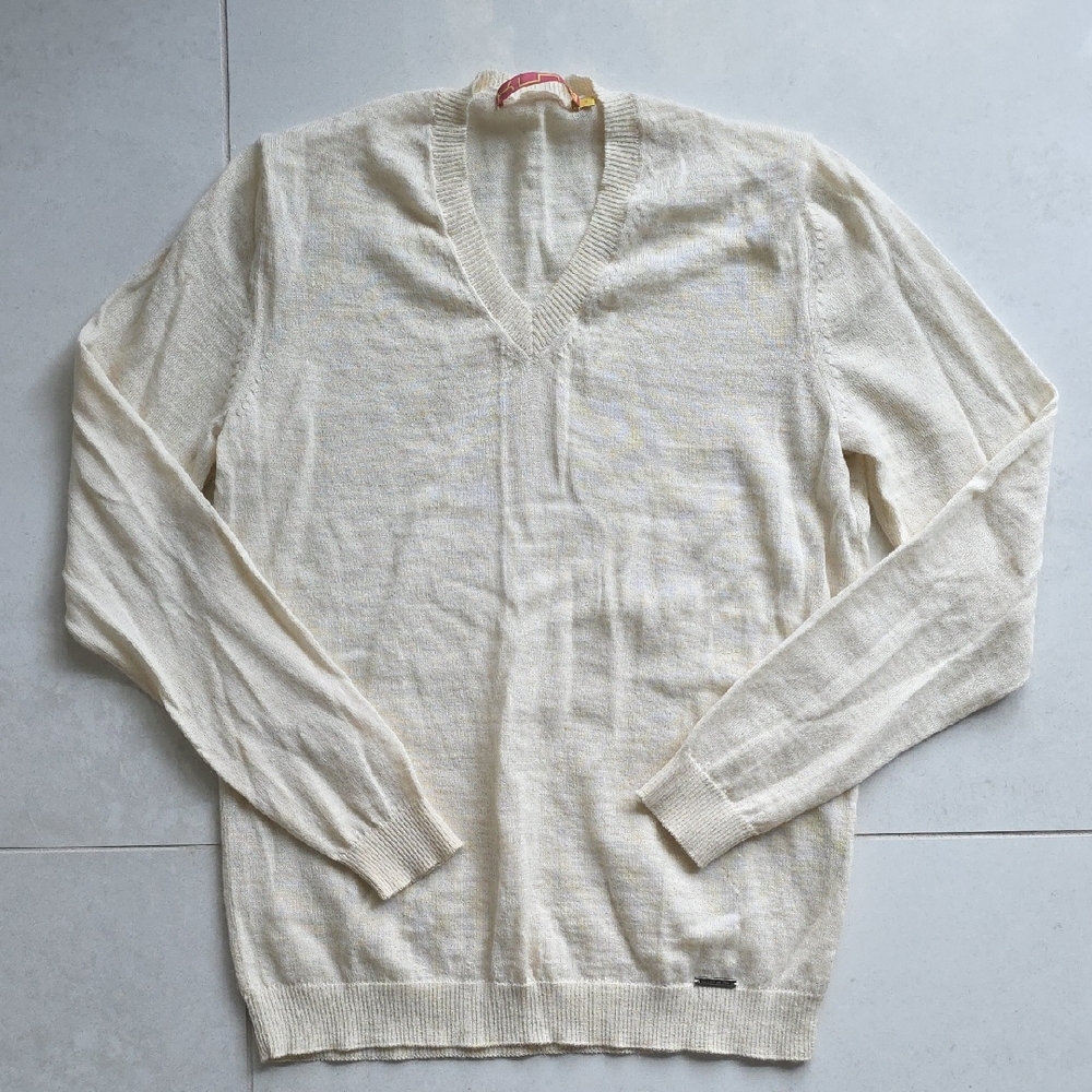 Kuna 100% Baby Alpaca Wool Sweater NWOT cream Small